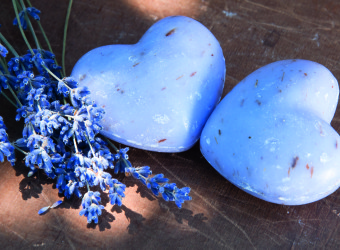 Graine Créative savon et bougie lavande coeur