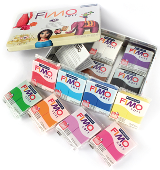 Graine Créative - Loisirs créatifs - Pâte FIMO Soft - Coffret de 24 pains  de 25 g - Couleurs assorti