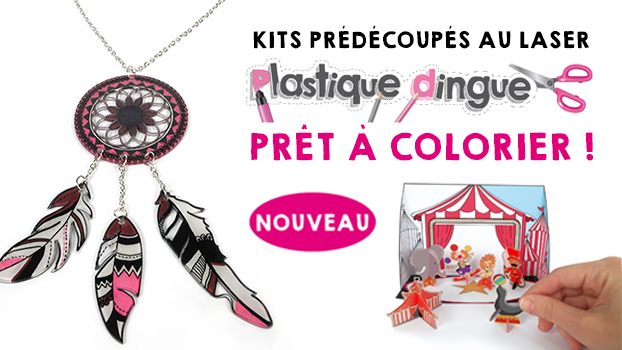 Graine Créative  PLASTIQUE DINGUE : Les nouveaux kits « prêt à colorier » !